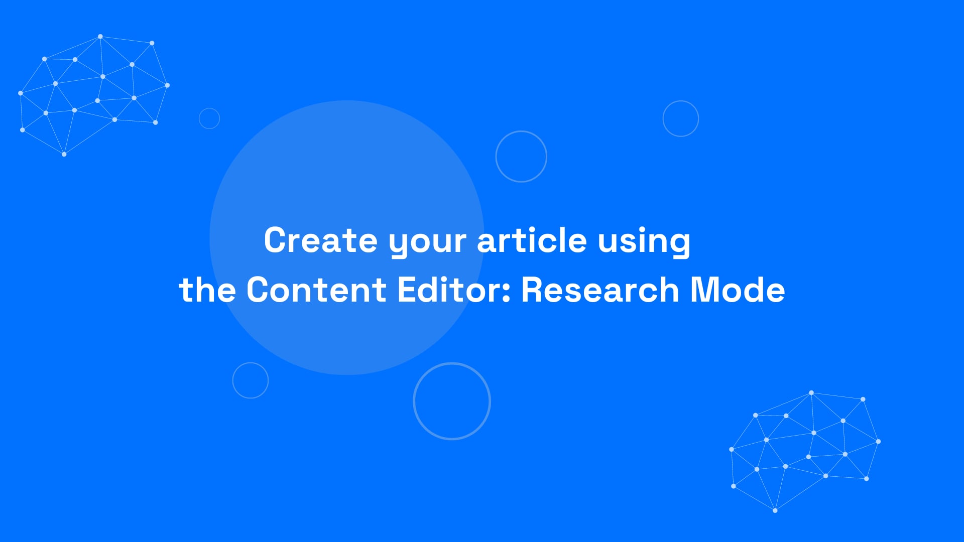 Lesson 4: Create a full article using Research Mode on Vimeo