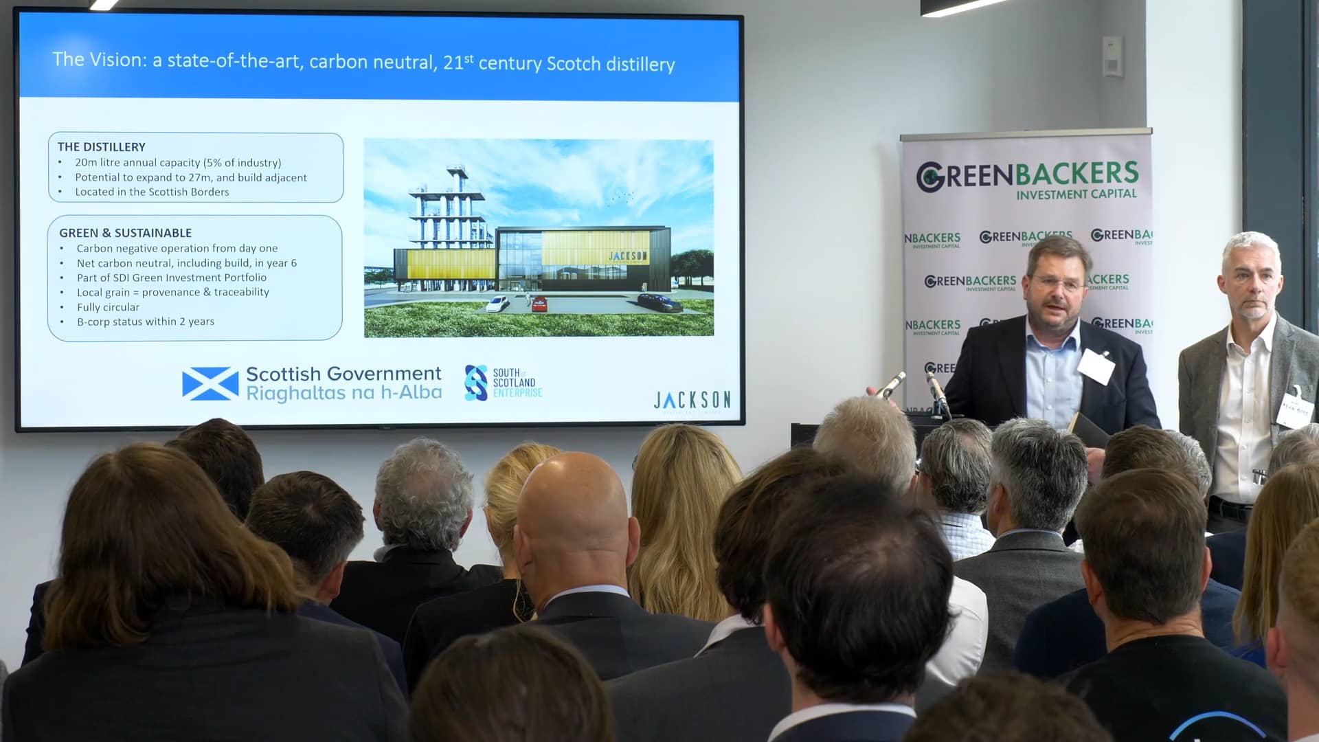 JACKSON DISTILLERIES at Greenbackers investment pitch AllEnergy