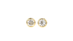 50 ct. t.w. Bezel-Set Diamond Stud Earrings in 14kt Yellow Gold