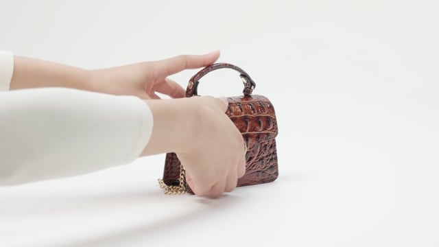 Arietta Leather Crossbody, Pomegranate Melbourne