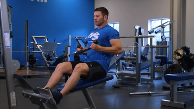 Seated cable row exercise instructions and video