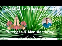 Purchase &amp; Manufacturing I