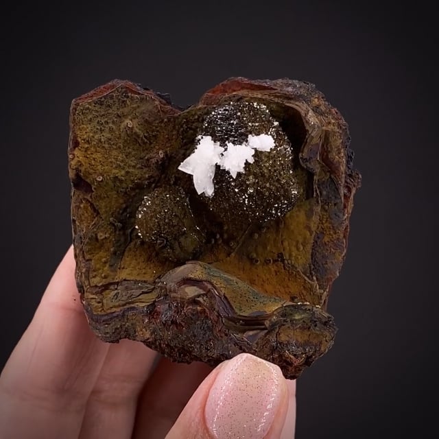 Adamite in Limonite pocket - RA23-10 - Ojuela Mine - Mexico Mineral ...