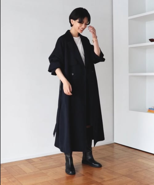 ツイルロングトレンチコート | [公式]バビロン（BABYLONE）通販 