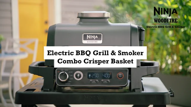 Ninja Woodfire Electric BBQ Grill Stand & Cover Bundle