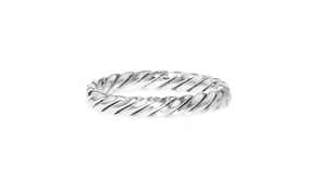 14kt White Gold Twisted Ring