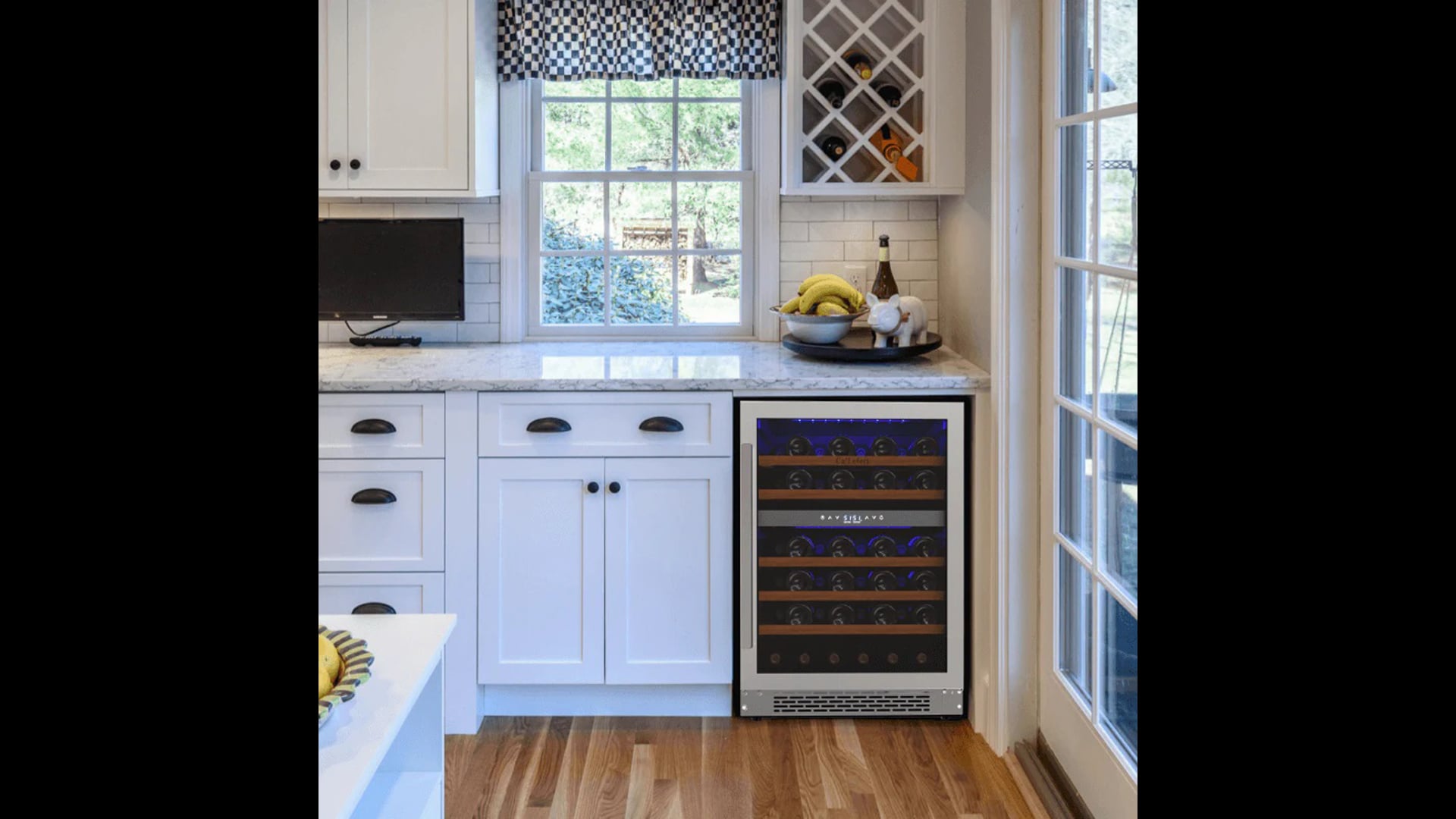 Ca'Lefort 24" 46Bottle BuiltIn Wine Cooler Dual Zone Refrigerator Low