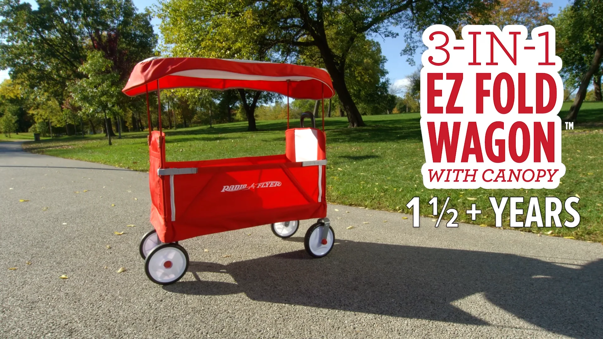 Folding radio flyer store wagon