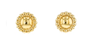 Italian 18kt Yellow Gold Sunflower Earrings