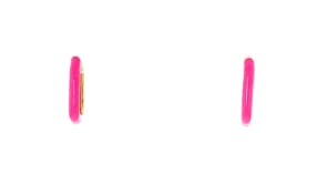 Multicolored Enamel Jewelry Set Three Pairs of Square Hoop Earrings in 18kt Gold Over Sterling