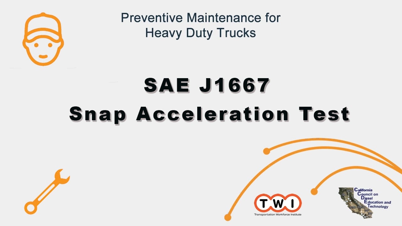 06 SAE J1667 Snap Acceleration Test on Vimeo