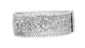 Sterling Silver Filigree Bangle Bracelet