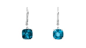 5.00 ct. t.w. London Blue Topaz Drop Earrings in Sterling Silver