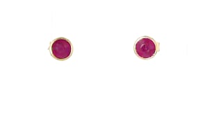 3.60 ct. t.w. Multi-Gem Jewelry Set Three Pairs of Bezel-Set Stud Earrings in 18kt Gold Over Sterling