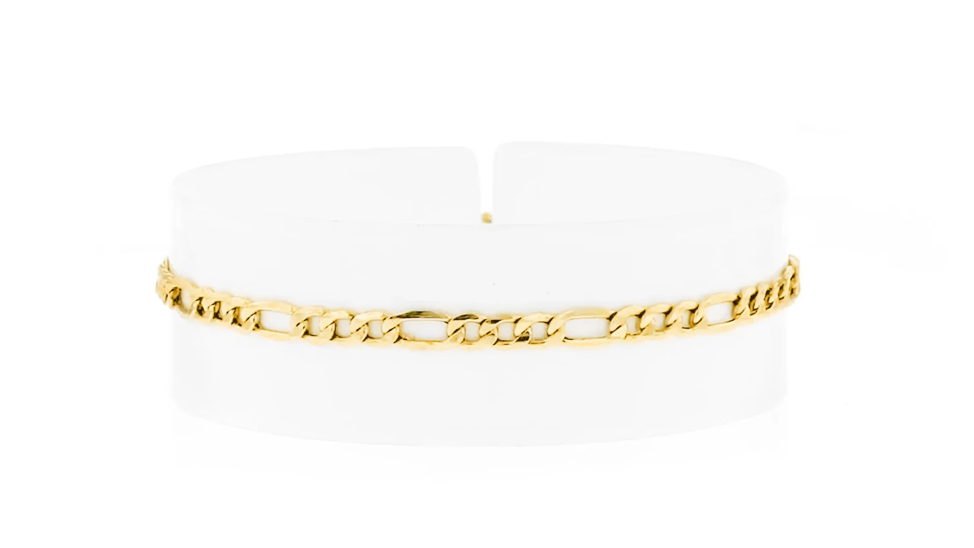 3.5mm 14kt Yellow Gold Figaro-Link Bracelet | Ross Simons