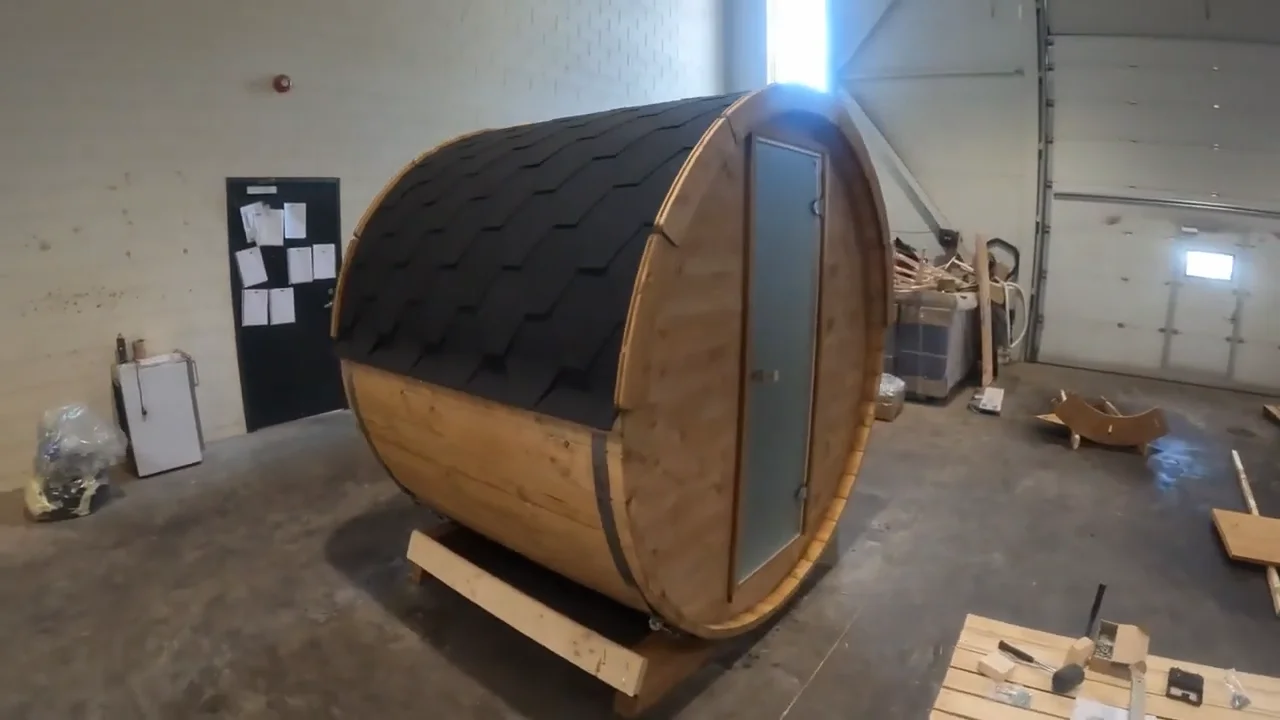 Nordic Barrel Sauna Assembly Instructions on Vimeo