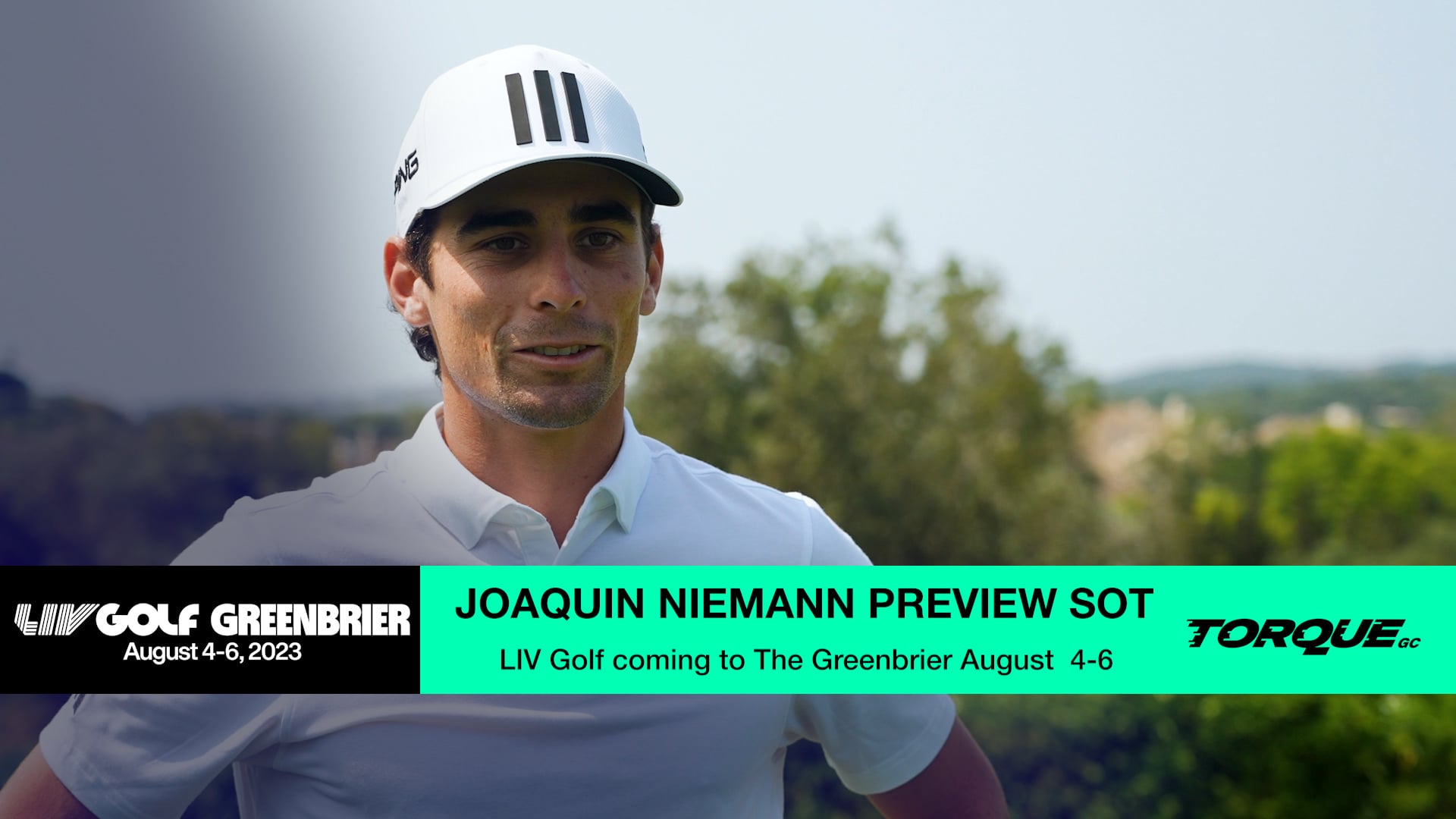 Joaquin Niemann LIV Golf Greenbrier Preview SOT on Vimeo