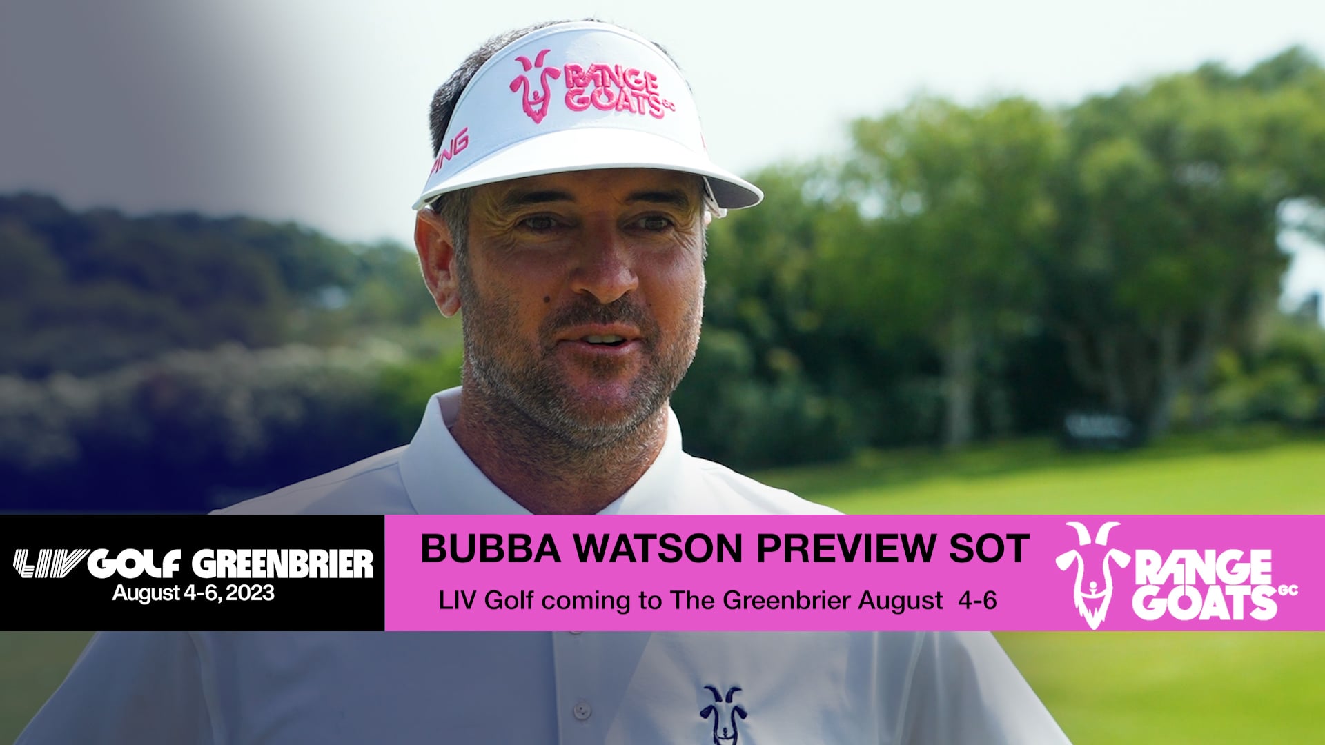 Bubba Watson LIV Golf Greenbrier Preview SOT on Vimeo