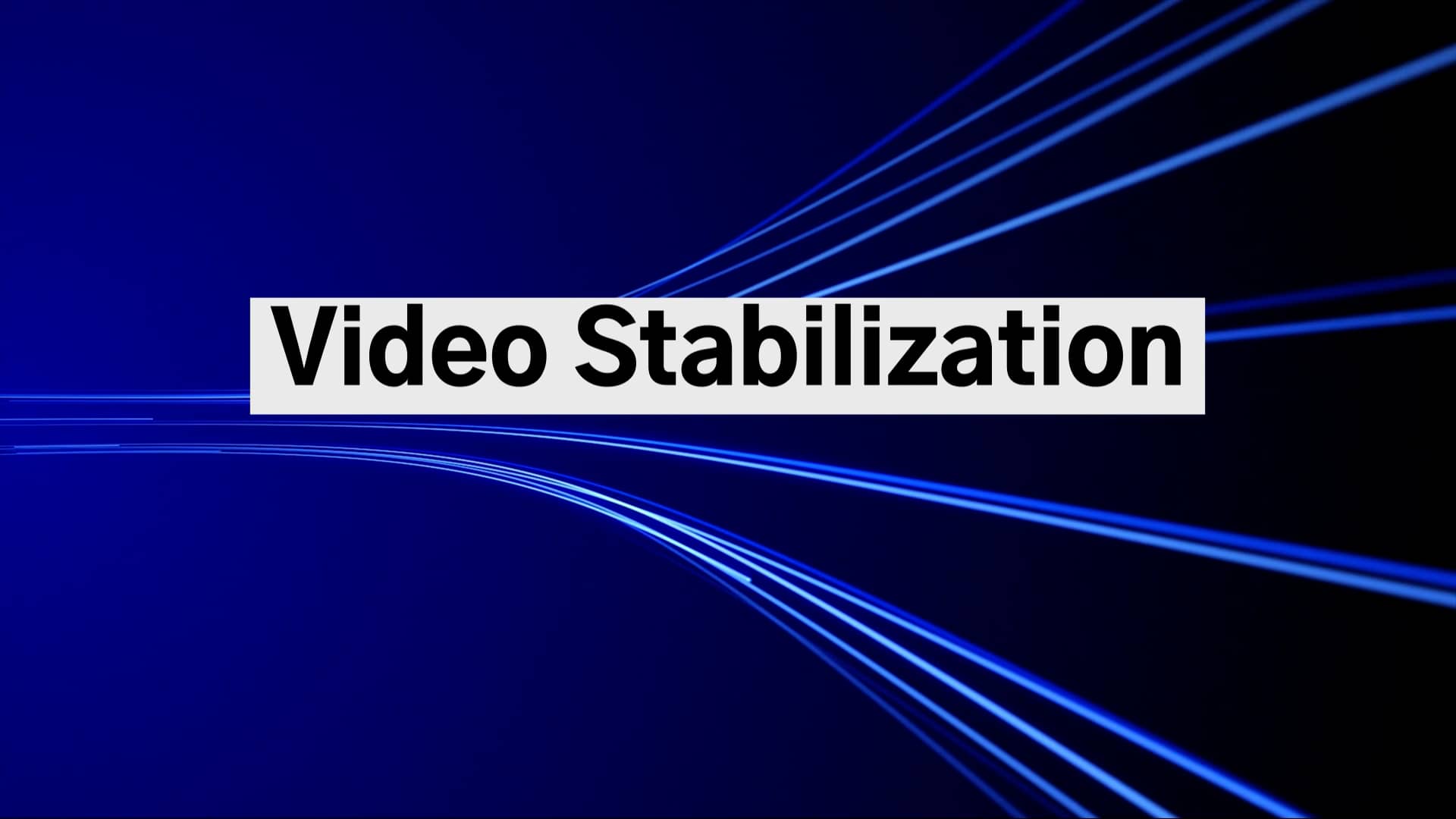 Video Stabilisation Tool on Vimeo