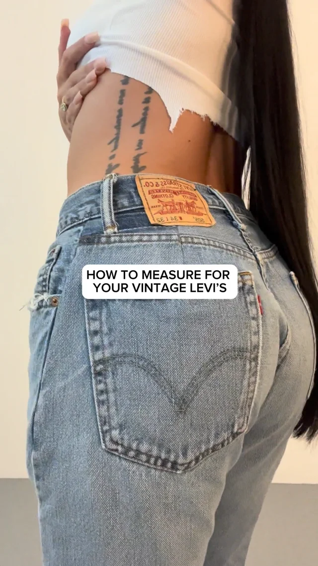 Vintage 2024 jean sizing