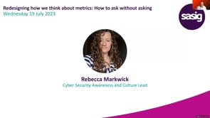Wednesday 19 July - Redesigning how we think about metrics: How to ask without asking