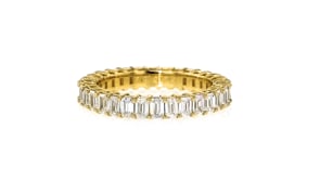 3.00 ct. t.w. Emerald-Cut Lab-Grown Diamond Eternity Band in 14kt Yellow Gold