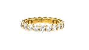 3.00 ct. t.w. Oval Lab-Grown Diamond Eternity Band in 14kt Yellow Gold