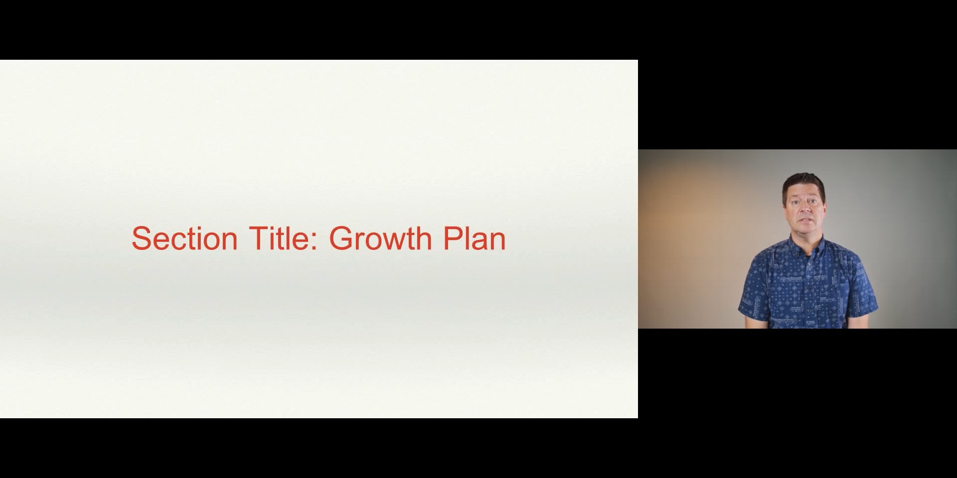 Growth Plan on Vimeo