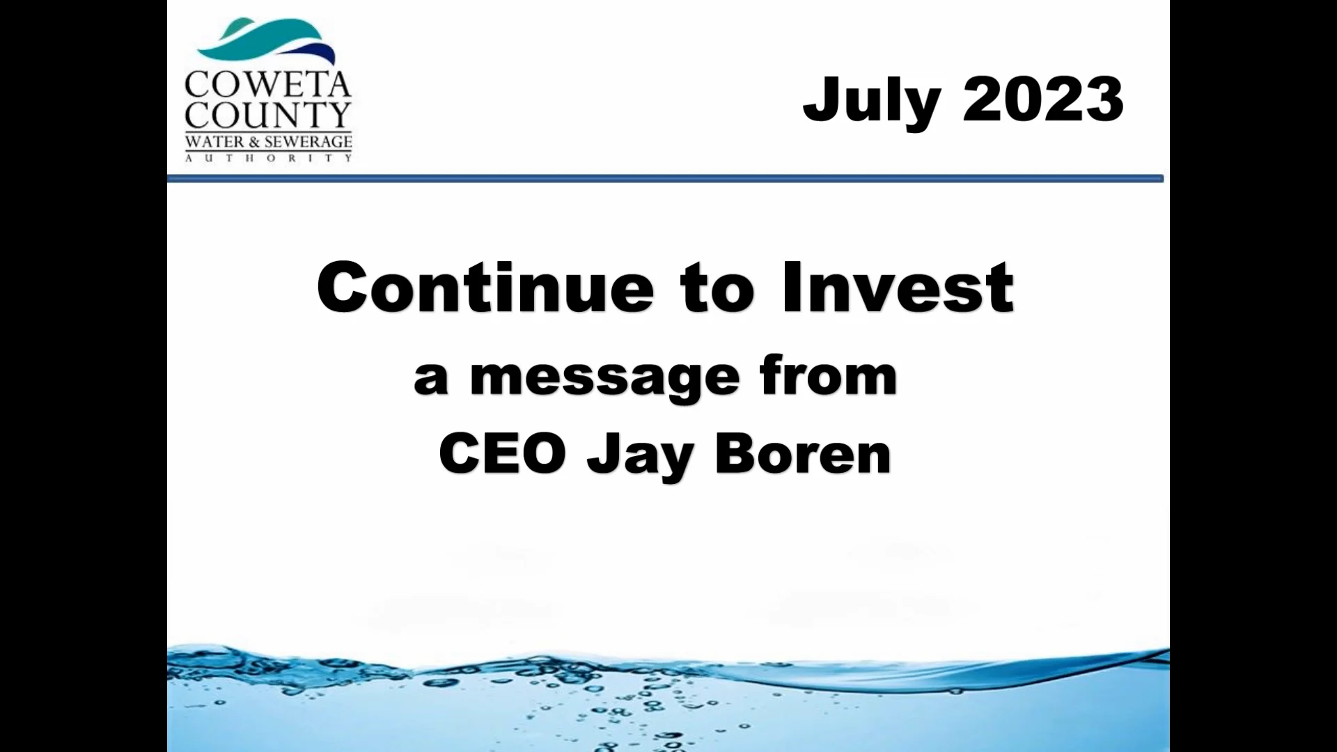 Message from CEO Jay Boren