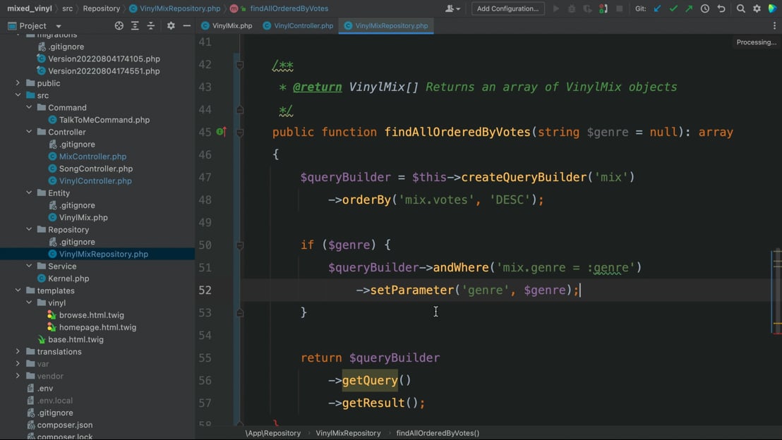 The Query Builder > Doctrine, Symfony 6 & the Database | SymfonyCasts