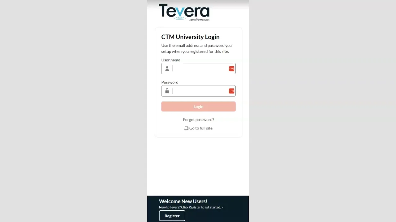 Registering for Tevera - Account Setup