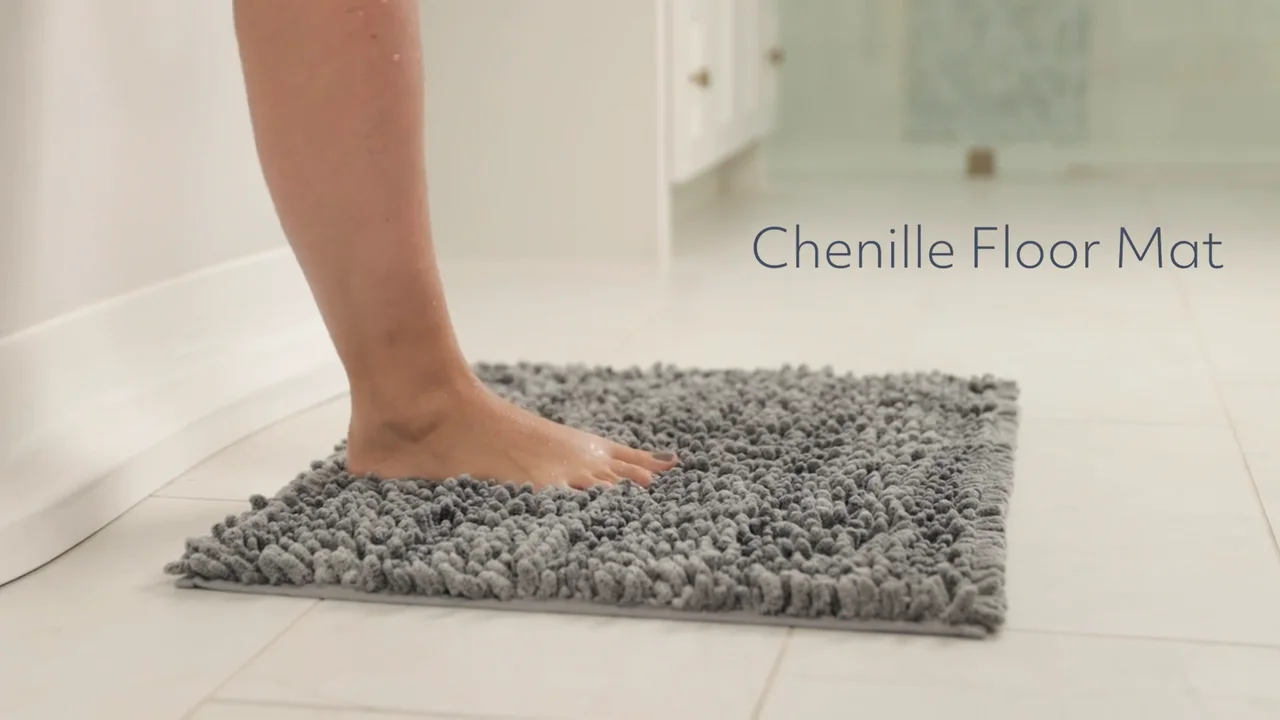 2 Norwex popular Baclock chenille bath mats