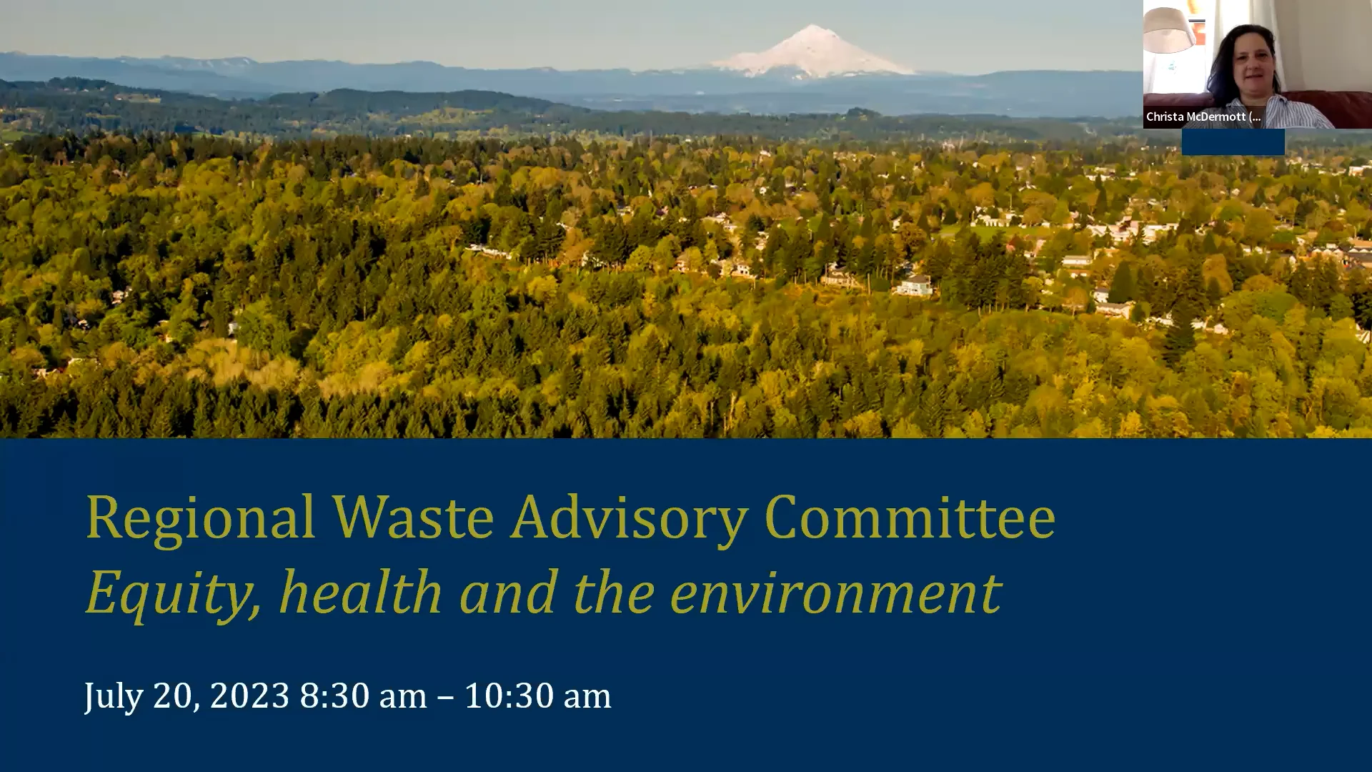 Regional Waste Advisory Committee, July 20, 2023 on Vimeo