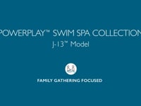 jacuzzi® powerplay™ family gathering focused swim spa