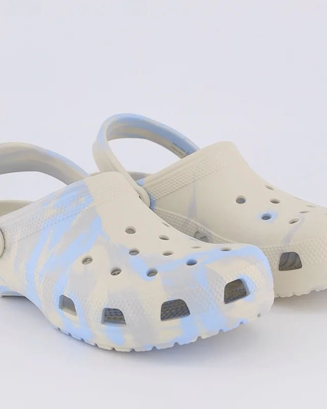 Chambray blue 2024 tie dye crocs