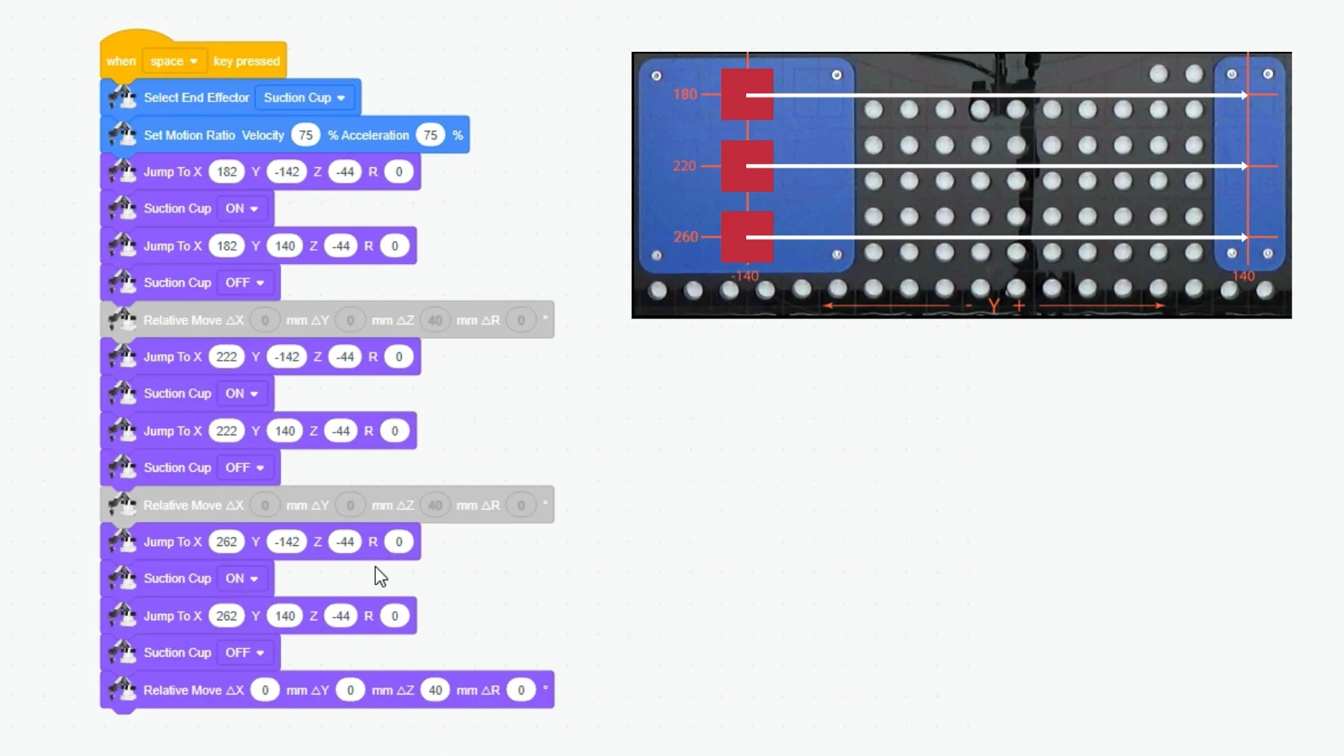 15 Moving 3 blocks using a loop