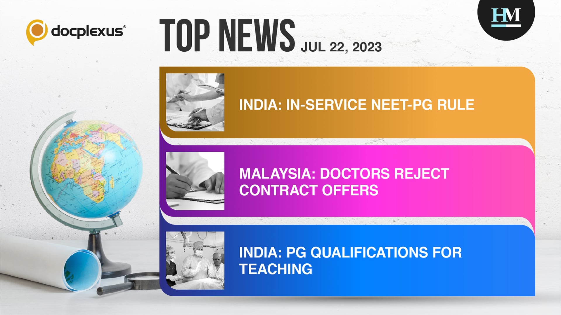 India: Minimum Three Years of Service Mandatory to Qualify as an In-service NEET PG Candidate, and More