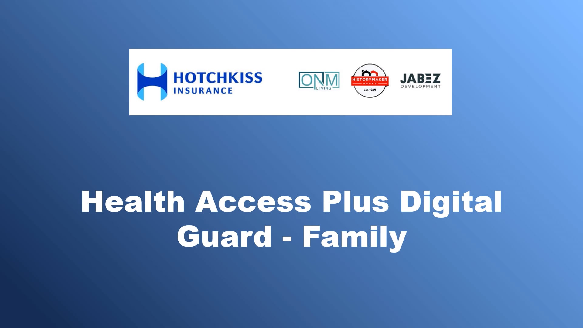 HMH Lifestyles - Health Access Plus Digital Guard _fam_Intro on Vimeo