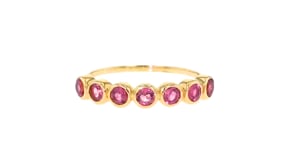 40 ct. t.w. Bezel-Set Pink Tourmaline Ring in 14kt Yellow Gold
