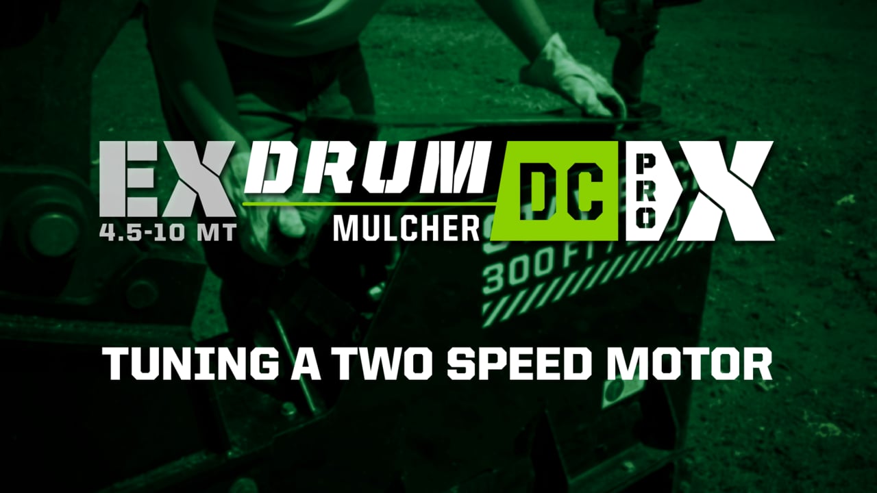Tuning a Two Speed Motor on EX DC Drum Mulchers - Diamond Mowers