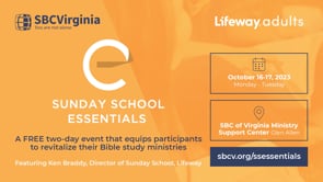 Sunday School Essentials Promo | SBCV