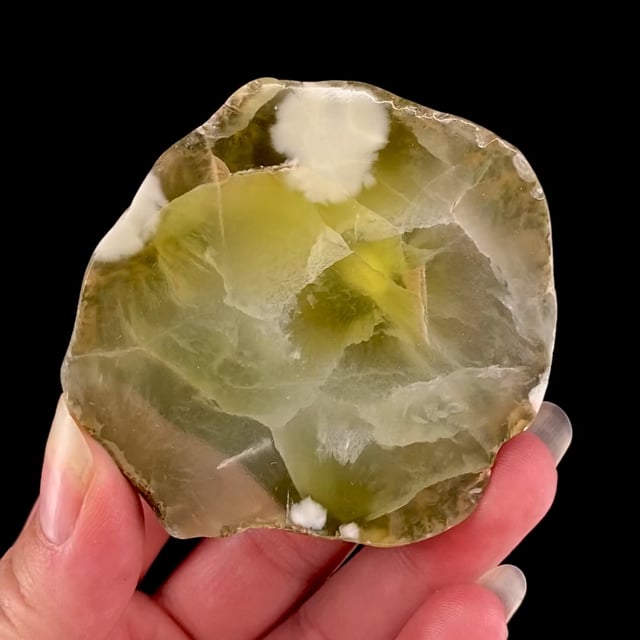 Prehnite (polished nodule)