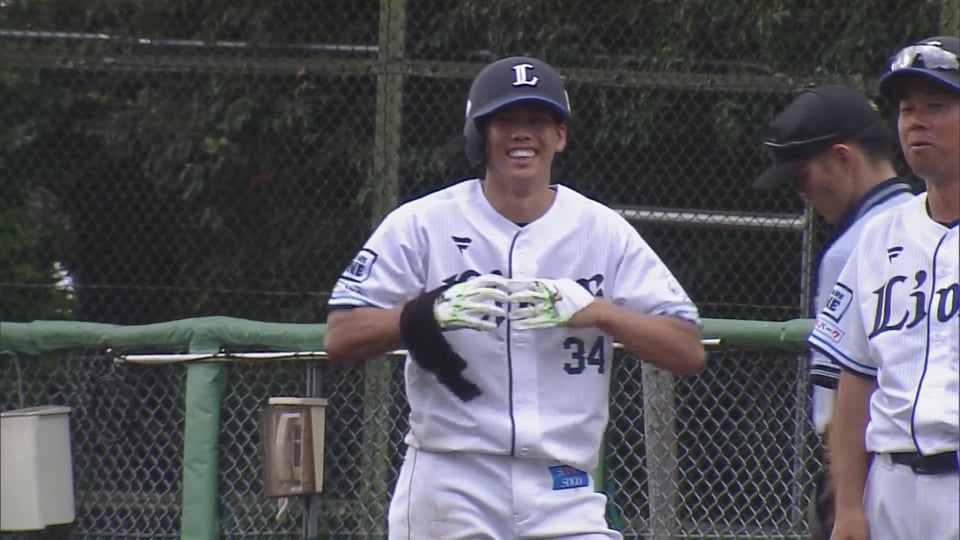 【ファーム】見事なセンター返し!! ライオンズ・高松渡 移籍後初ヒット!!  2023年7月22日 埼玉西武ライオンズ 対 北海道日本ハムファイターズ