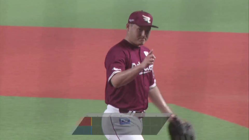 【6回裏】最後はズバッとストレート!! イーグルス・安樂智大 抜群のコントロールで見逃し三振!!  2023年7月22日 埼玉西武ライオンズ 対 東北楽天ゴールデンイーグルス