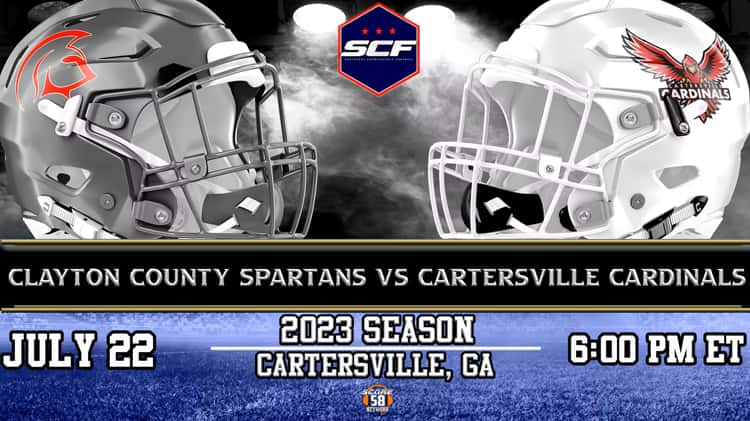 23 Clayton County Spartans vs Cartersville Cards 7 22 6pm EST