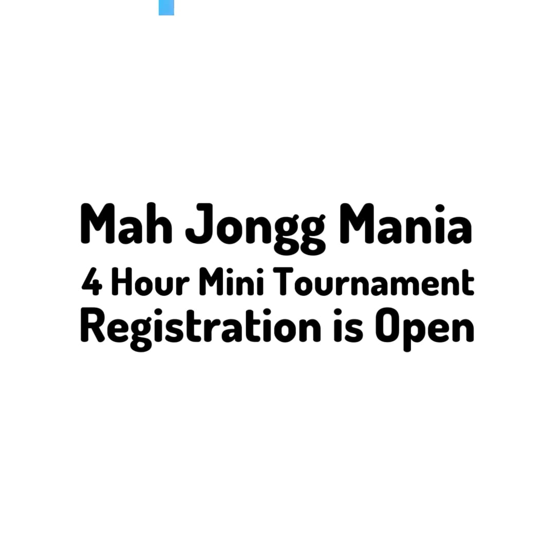 Mah Jongg Tournaments Mah Jongg Mania