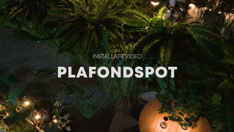 Plafondspot installeren