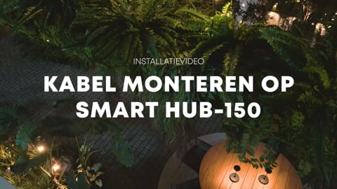 Kabel monteren op SMART HUB-150