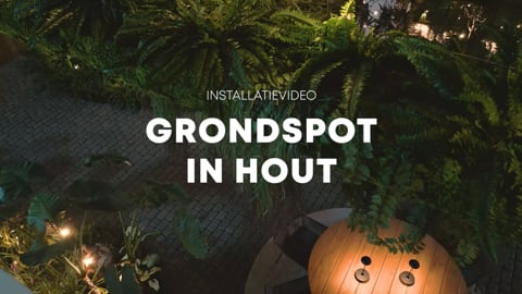 Grondspot in hout installeren