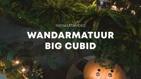 Wandarmatuur BIG CUBID installeren
